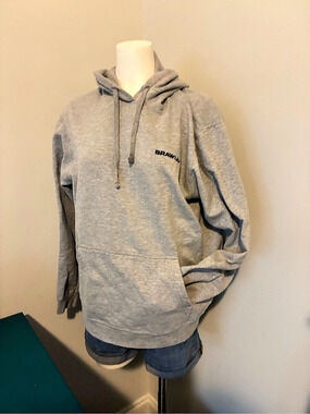 Port & Company Fan Favorite Ring Spun Fleece Pullover Hooded Sweatshirt Gray